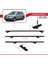 Mitsubishi Airtrek 2001-2008 Arası ile Uyumlu Basıc Model Universal Ara Atkı Tavan Barı Siyah 3 Adet 5