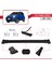 Fiat Panda Cross 2014 ve Sonrası ile Uyumlu Fly Model Ara Atkı Tavan Barı Siyah 5