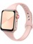 Apple Watch Seri SE/11/10/9/8/7/6/5/4/3 ile Uyumlu 42MM-41MM-40MM-38MM Ince Silikon Kordon Kum Pembesi 1