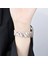 Apple Watch Seri SE/10/9/8/7/6/5/4/3 ile Uyumlu 46MM-45MM-44MM-42MM Infinity Link Zigzag Metal Kordon Starlight 3