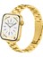 Apple Watch Seri SE/11/10/9/8/7/6/5/4/3 ile Uyumlu 42MM-41MM-40MM-38MM Üç Bakla Paslanmaz Çelik İnce Kordon Gold 1
