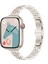 Apple Watch Seri SE/11/10/9/8/7/6/5/3 ile Uyumlu 42MM-41MM-40MM-38MM Çelik İnce Jubilee Kordon Starlight 1