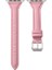 Apple Watch Seri SE/11/10/9/8/7/6/5/4/3 ile Uyumlu 42MM- 41MM-40MM-38MM İnce Deri Kordon Pembe 1