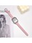 Apple Watch Seri SE/11/10/9/8/7/6/5/4/3 ile Uyumlu 42MM- 41MM-40MM-38MM İnce Deri Kordon Pembe 2