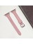 Apple Watch Seri SE/11/10/9/8/7/6/5/4/3 ile Uyumlu 42MM- 41MM-40MM-38MM İnce Deri Kordon Pembe 3