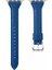 Apple Watch Seri SE/11/10/9/8/7/6/5/4/3 ile Uyumlu 42MM- 41MM-40MM-38MM İnce Deri Kordon Mavi 1