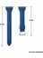 Apple Watch Seri SE/11/10/9/8/7/6/5/4/3 ile Uyumlu 42MM- 41MM-40MM-38MM İnce Deri Kordon Mavi 4