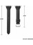 Apple Watch Seri SE/10/9/8/7/6/5/4/3 İle Uyumlu 46MM-45MM-44MM-42MM İnce Deri Kordon Siyah 5