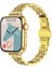 Apple Watch Seri SE/11/10/9/8/7/6/5/3 ile Uyumlu 42MM-41MM-40MM-38MM Çelik İnce Jubilee Kordon Gold 1