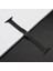 Apple Watch Seri SE/11/10/9/8/7/6/5/3 ile Uyumlu 46MM-45MM-44MM Çelik İnce Jubilee Kordon Siyah 2