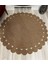 Hasır Jüt Halı El Örgüsü Halı Kilim Yıkanabilir Çift Taraflı Yuvarlak 2