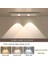 Sensörlü, Şarjlı, 3 Işık Renkli, 30 cm Alüminyum Kasa, Işık Desenli, Çok Amaçlı Modern LED Aplik 3