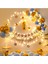 Led Işıklı Gold Mavi Balon Kemer Kiti Doğum Günü Parti Seti Süsü 1