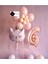 6 Yaş Çiçek Kedi Balon Demeti Doğum Günü Süsü Doğum Günü Parti Seti 1