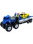 Sürtmeli Die-Cast 4x4 Polis Araçları Taşıyan Tır 2