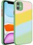 Apple iPhone 11 Kılıf Kamera Korumalı Renkli Temperli X - Cam KAPAK - NO10 1