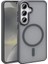 - Samsung Galaxy S24 Plus - Kılıf Magsafe Şarj Özellikli Mat Arka Yüzey Sio Kapak - Gri 1