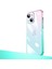 Apple iPhone 14 Plus Kılıf Parlak Renk Geçişli Kamera Korumalı Senkron Kapak - Pembe - Mavi 1