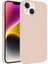 Apple iPhone 14 Plus Kılıf Magsafe Wireless Şarj Özellikli Pastel Renk Silikon Plas Kapak - Pembe Açık 1
