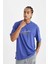 Fit NBA Los Angeles Lakers Oversize Geniş Kalıp Bisiklet Yaka Sırt Baskılı Pamuklu Kısa Kollu Tişört C9256AX24AU 3