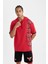 Fit NBA Houston Rockets Kırmızı Oversize Geniş Kalıp Kapüşonlu Baskılı Kısa Kollu Tişört C9277AX24AU 3