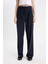 Wide Leg Kumaş Pantolon Geniş Bol Paça Esnek Belli Basic Düz Standart Boy D4356AX24AU 4