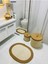 Jüt,hasır,6 Li,banyo Paspas Takımı,bohem Tarzı Banyo Takımı,iskandinav Paspas/sepet 4