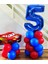 Şimşek Mcqueen Arabalar Cars Temalı Rakam Balonlu Set 1