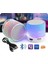 Mini Bluetooth Hoparlör Dayanıklı LED Işıklı Kablosuz Fm Radyo Aux USB Ses Bombası 2