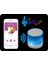 Mini Bluetooth Hoparlör Dayanıklı LED Işıklı Kablosuz Fm Radyo Aux USB Ses Bombası 5