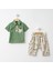 Baby Fou Etnik Desen Polo Yaka Pantolon Takım 1