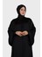 Harika Wear Işlemli Siyah Abaya Ferace 3