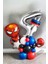 Örümcek Adam Spiderman Gümüş Gri Rakam Balon Karşılama Seti 1