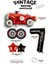 Vintage Race Car Set Arabalar Yarış Arabası Doğum Günü Balon Kırmızı Araba Full Set Rakam Balon 2