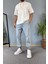 Paçası Lastikli Boyfriend Jogger Kot Pantolon 5