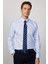 Erkek Slim Fit Dar Kesim Uzun Kollu %100 Pamuk Non-Iron Ütü Gerektirmez Mavi Gömlek 1