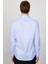 Erkek Slim Fit Dar Kesim Uzun Kollu %100 Pamuk Non-Iron Ütü Gerektirmez Mavi Gömlek 5