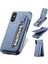 IPhone Xs Max Için Kılıf Standı Manyetik Araç Montaj Crad Yuvası Fermuar Cüzdan (Yurt Dışından) 1