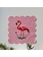 Pembe Rüya Flamingo Desenli Kokteyl Peçetesi Kumaş 1