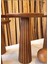 Wood Ahşap Fitilli Mantar Yan Sehpa Tekli 50cm 1