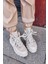 Candy Bej Deri Kadın Sneaker Bot 5
