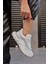 Hilary Beyaz Deri Taşlı Kadın Sneaker 1