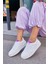 Marsel Beyaz Deri Kadın Sneaker 1