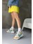 Otilia Sarı/Yeşil Deri Kalın Tabanlı Kadın Sneaker 4