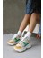 Otilia Sarı/Yeşil Deri Kalın Tabanlı Kadın Sneaker 5