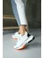 Negro Beyaz Deri Kadın Sneaker 5