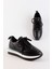 Belenis Siyah Deri Kadın Sneaker 4