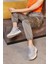 Galina Gri Deri Kadın Sneaker 4