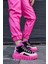 Candy Pembe Deri Kadın Sneaker Bot 1