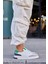 Marsel Beyaz Yeşil Deri Kadın Sneaker 3
